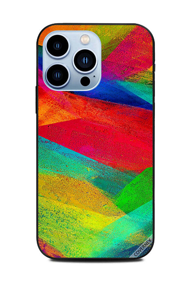 غطاء حماية لهاتف Apple iPhone 13 Pro بفرشاة ملونة