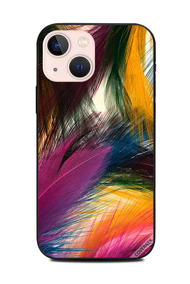 غطاء حماية لهاتف Apple iPhone 13 Mini بريش ملون
