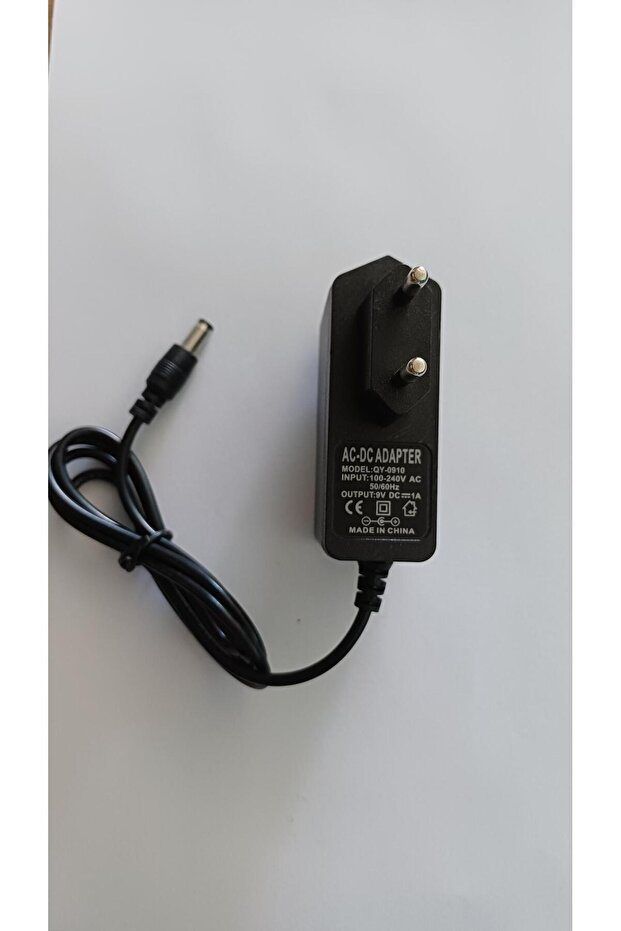 9V DC 1A - AC-DC ADAPTÖR Splitter/modem Adsl Vdsl Adaptörü MODEL: QY-0910 - 1
