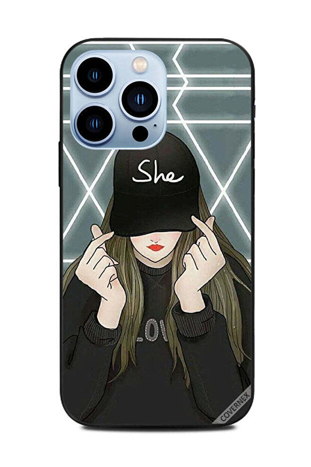 غطاء حماية لهاتف Apple iPhone 13 Pro She On Cap