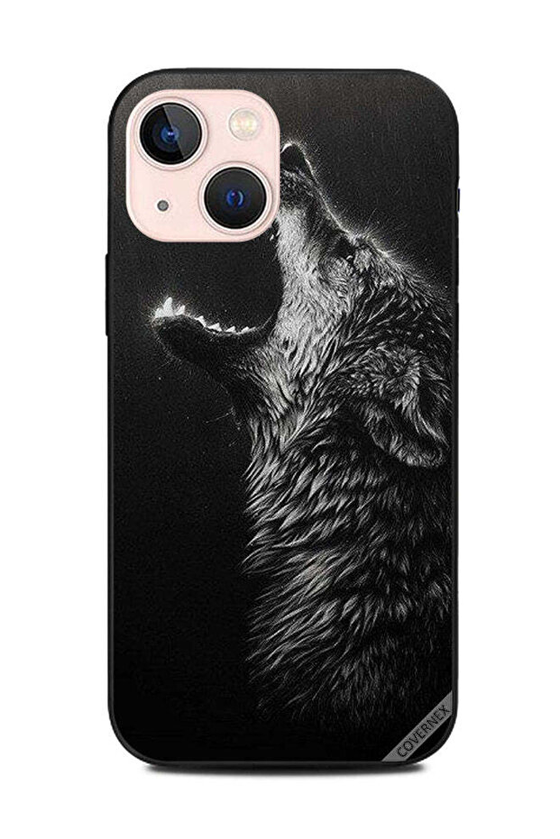 غطاء حماية لهاتف Apple iPhone 13 Mini - رسم الذئب