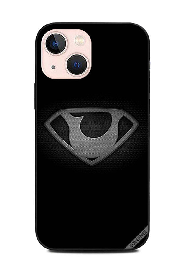 غطاء حماية لهاتف Apple iPhone 13 Mini أبجدي أبيض وأسود U