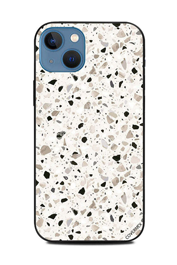 غطاء حماية لهاتف Apple iPhone 13 بنمط أرضية خرسانية W&B