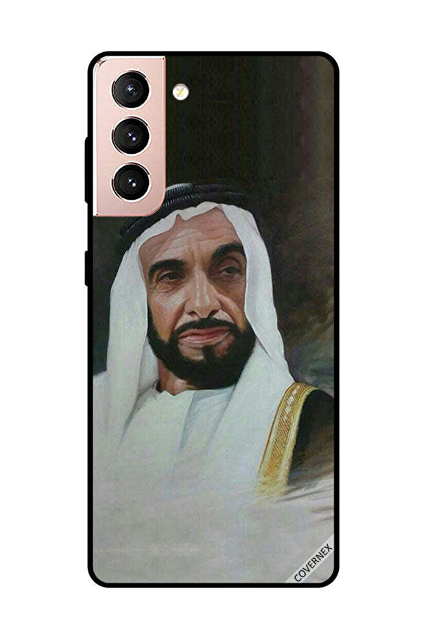 غطاء حماية لهاتف سامسونج جالاكسي S21 بلس الشيخ زايد