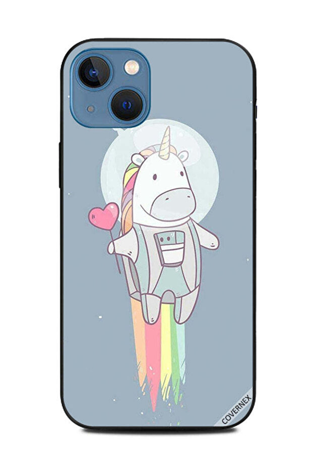 غطاء حماية لهاتف Apple iPhone 13 Unicorn Flying