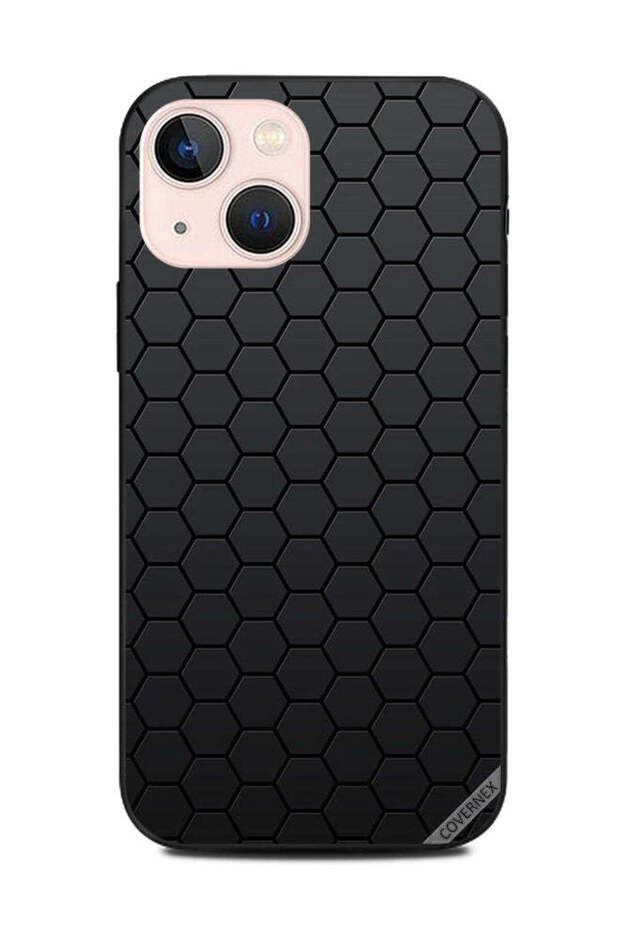 غطاء حماية لهاتف Apple iPhone 13 Mini بنمط مضلعات صغيرة
