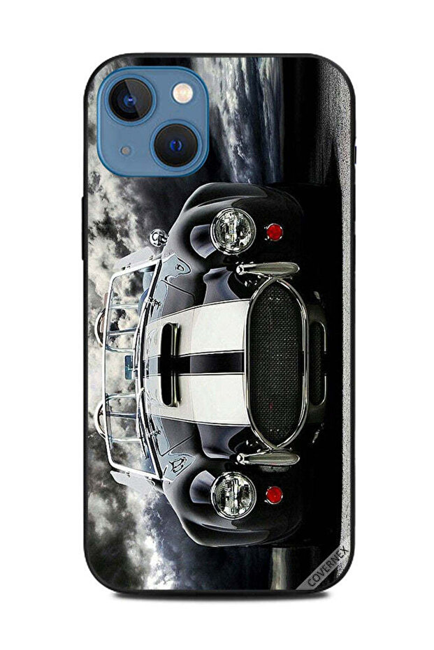 غطاء حماية لهاتف Apple iPhone 13 HD Car B&W