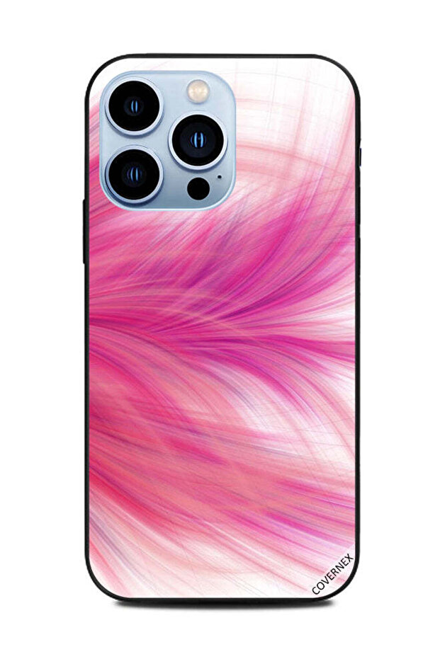 غطاء حماية لهاتف Apple iPhone 13 Pro - ريش وردي