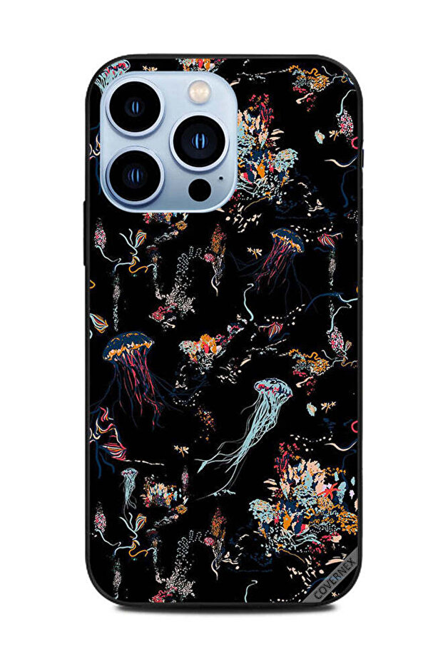 غطاء حماية لهاتف Apple iPhone 13 Pro - رسمة قنديل البحر