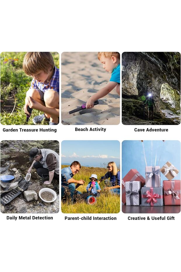 Metal Detector Pinpointer with LCD Display Signal Level, Handheld Pinpointing Finder 3 M - 8