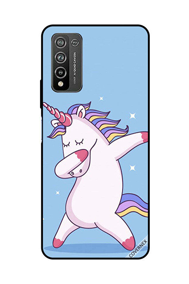 غطاء حماية لهاتف Honor 10X Lite يونيكورن أزرق داكن