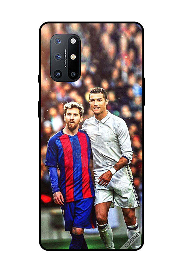 غطاء حماية لهاتف OnePlus 8T ميسي ورونالدو