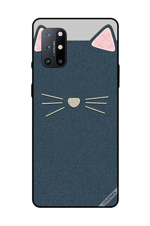 غطاء حماية لهاتف OnePlus 8T بنمط جلد القطة