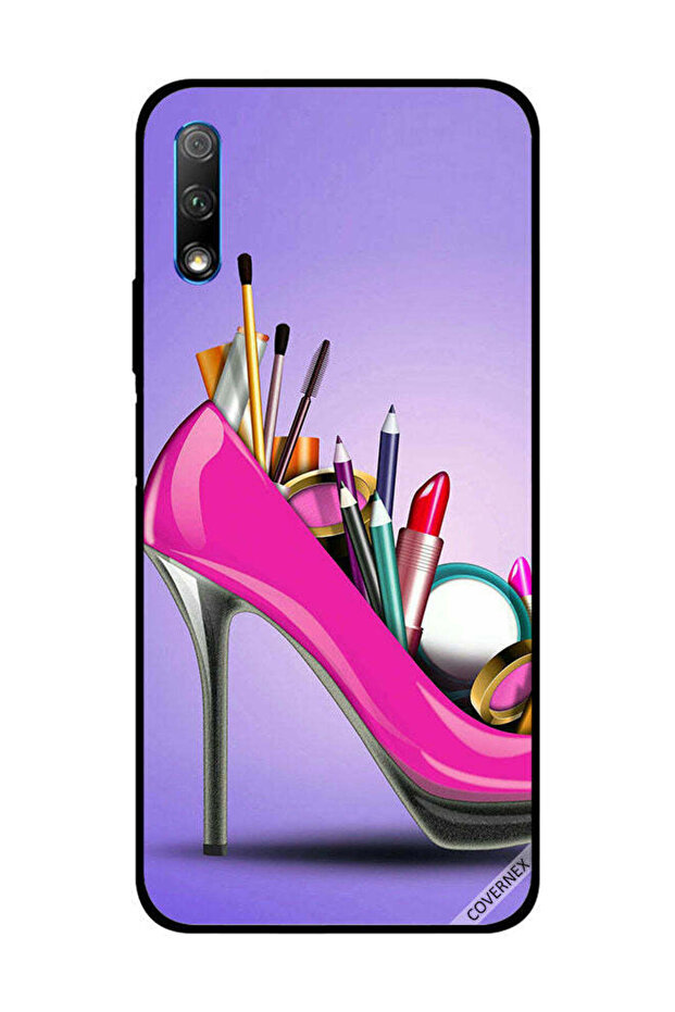 غطاء حماية لهاتف Honor 9X حذاء مع مكياج