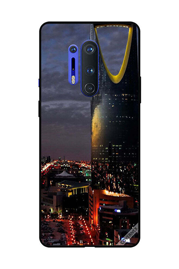 غطاء حماية لهاتف OnePlus 8 Pro منظر برج الفيصلية في المساء