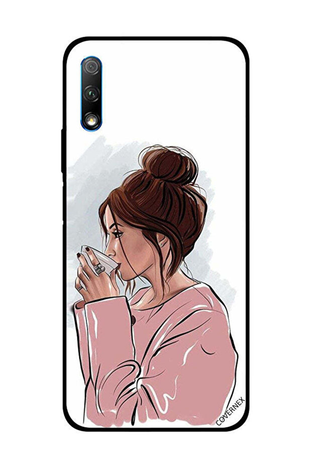 غطاء حماية لهاتف Honor 9X مع طباعة شاي
