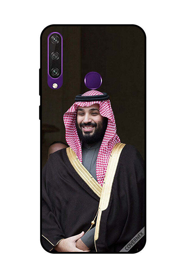 غطاء حماية لهاتف هواوي Y6P محمد بن سلمان مبتسمًا