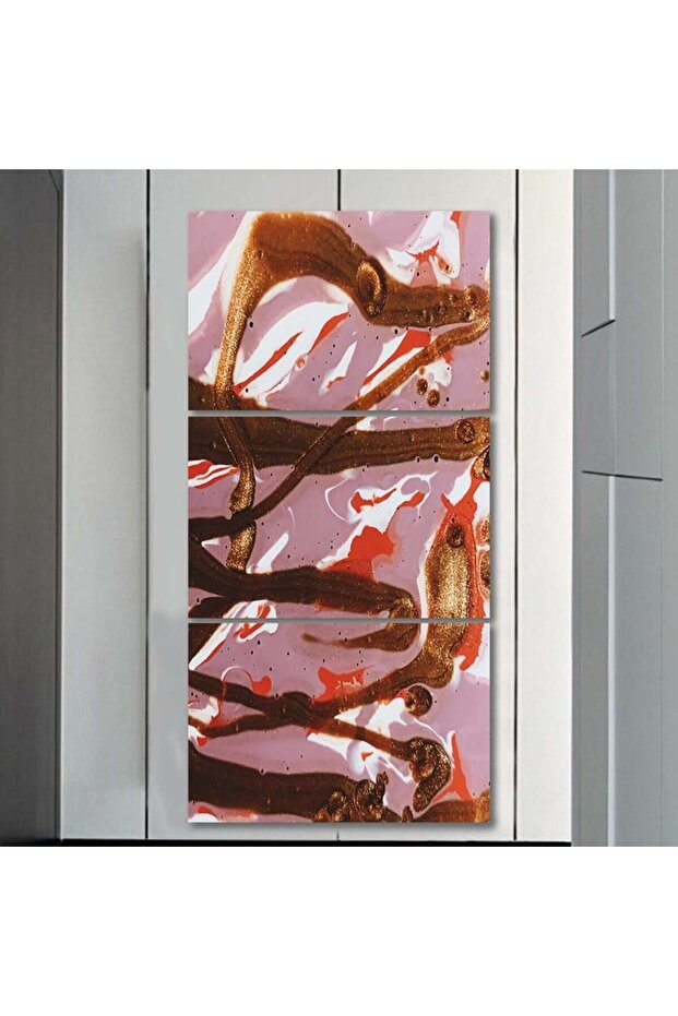 ثلاث لوحات خشبية ام دي اف مقاس 120x60 سم