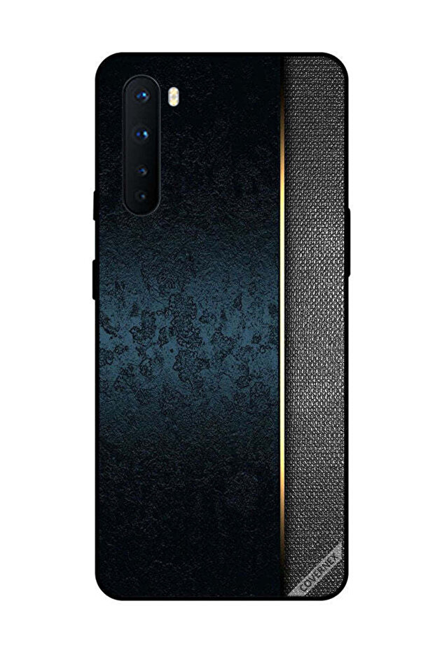 غطاء حماية لهاتف OnePlus Nord بنمط جلدي أخضر داكن