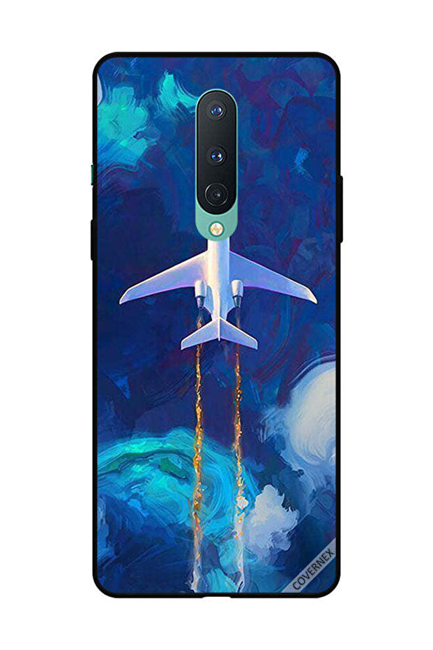 غطاء حماية لهاتف OnePlus 8 بتصميم طائرة تحلق