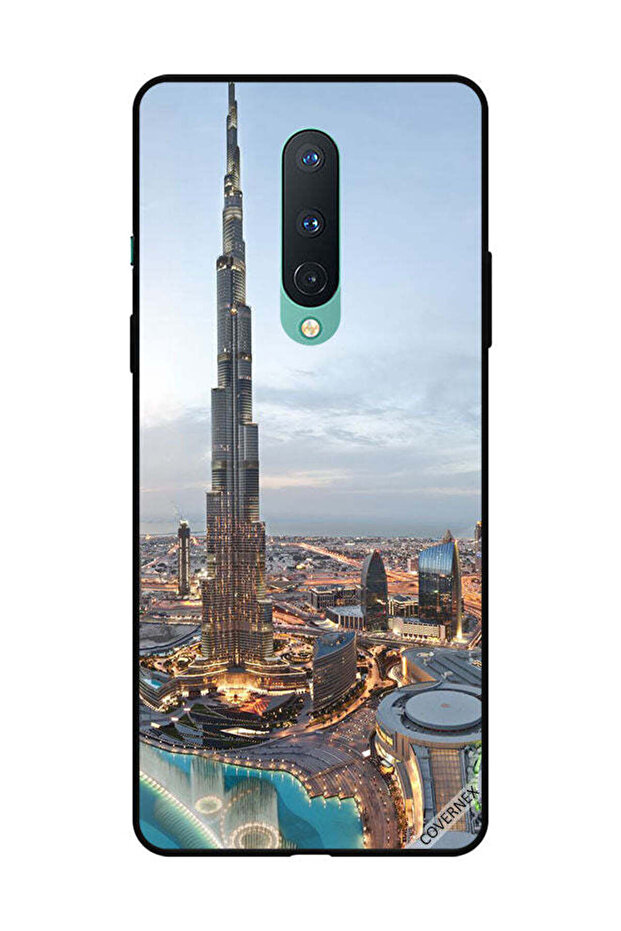 غطاء حماية لهاتف OnePlus 8 - منظر جميل لوسط مدينة دبي