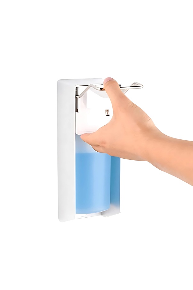 1000ml Elbow Push Manual Soap Dispenser – Wall Mounted Aluminum Alloy Touch-Free Arm Lever