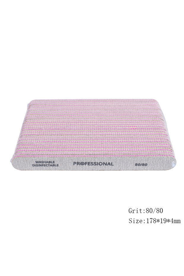 80 80 50pcs Professional Nail File 80/100/180/240 Grey Manicure Buffer Block Mix Style Emery Board P