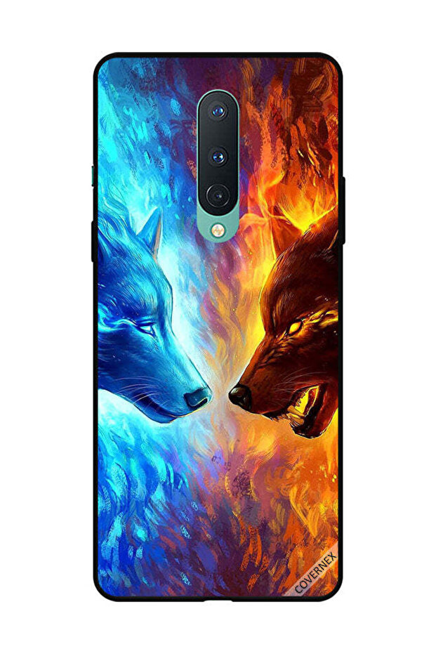 غطاء حماية لهاتف OnePlus 8 - ذئب الماء والنار