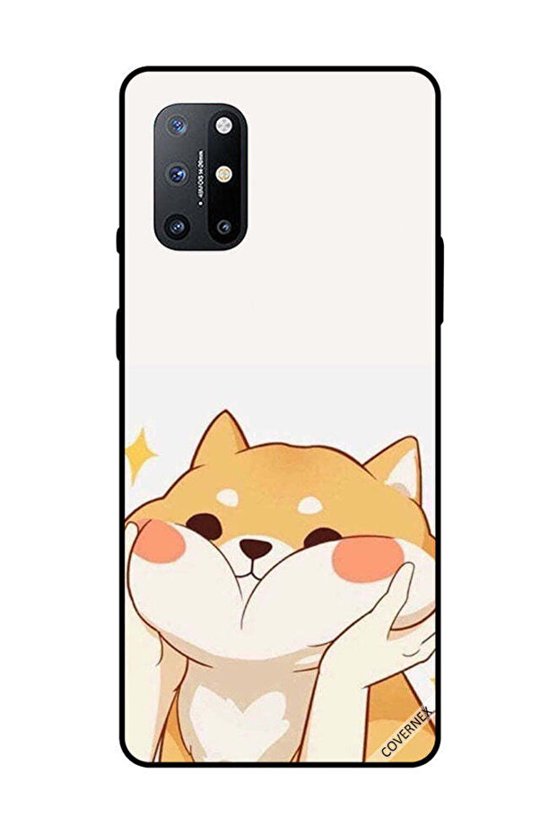 غطاء حماية لهاتف OnePlus 8T مع صورة قطة محبة أثناء حملها من الشيكات