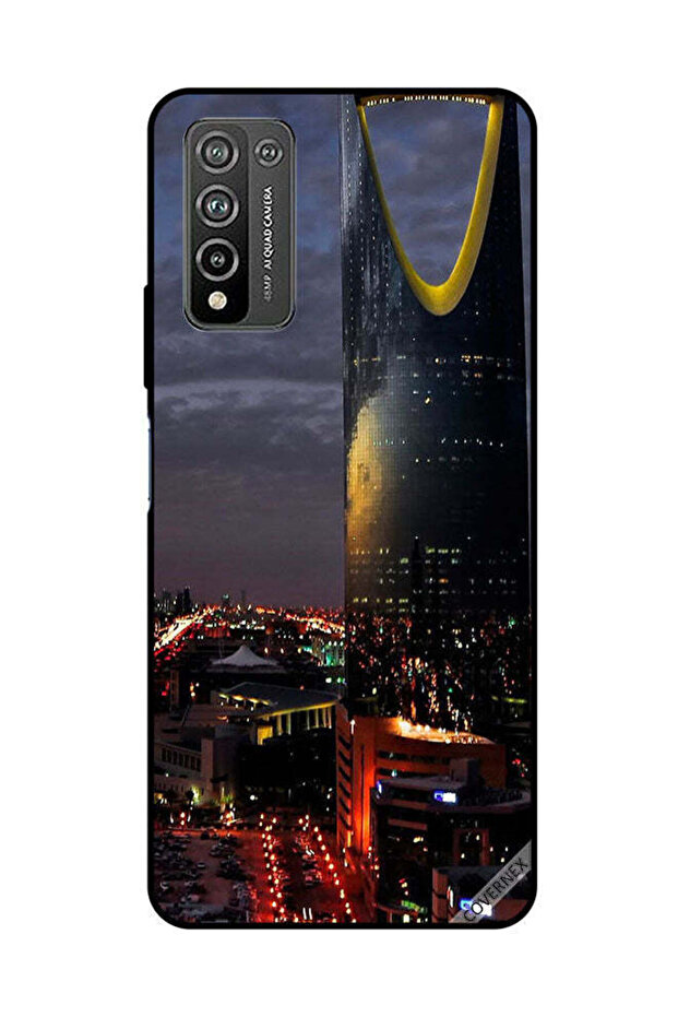 غطاء حماية لهاتف Honor 10X Lite منظر برج الفيصلية في المساء