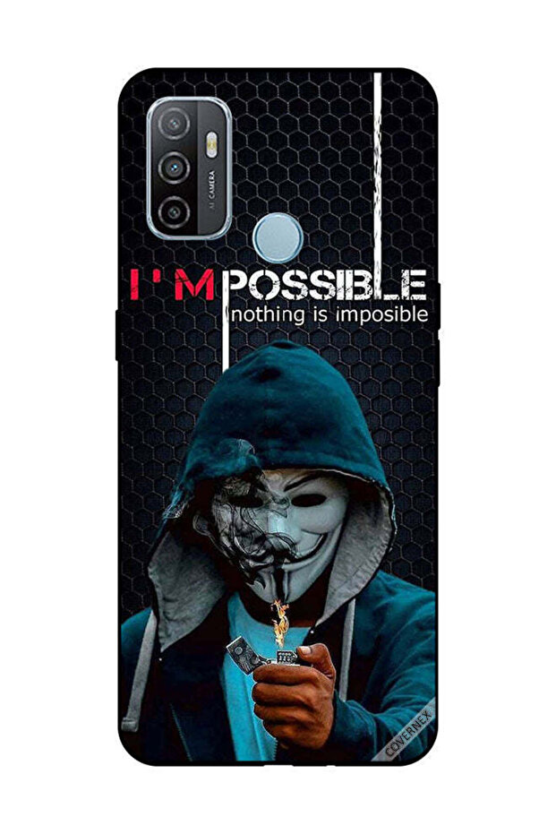 غطاء حماية لهاتف OPPO A53/A53S أنا ممكن، لا شيء مستحيل