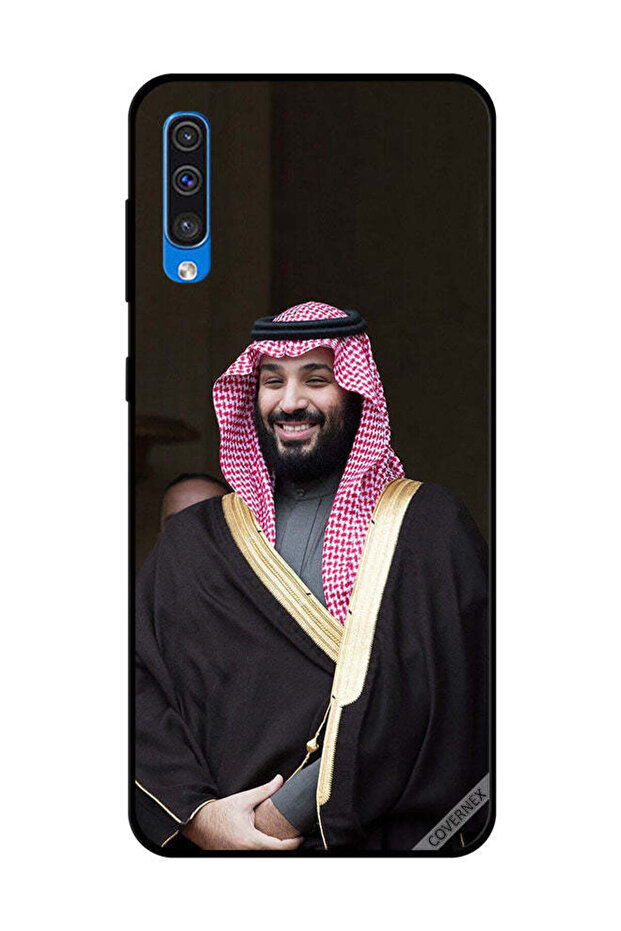 غطاء حماية لهاتف سامسونج جالاكسي A50 محمد بن سلمان مبتسمًا