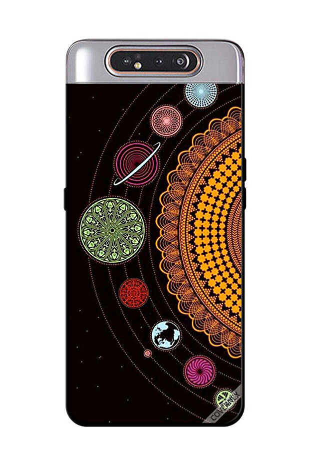 Protective Case Cover For Samsung Galaxy A80 Mandala Space Shapes
