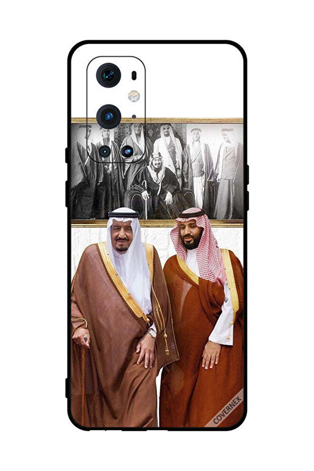 غطاء حماية لهاتف ون بلس 9 برو الملك سلمان ومحمد بن سلمان يتحدثان أثناء المشي
