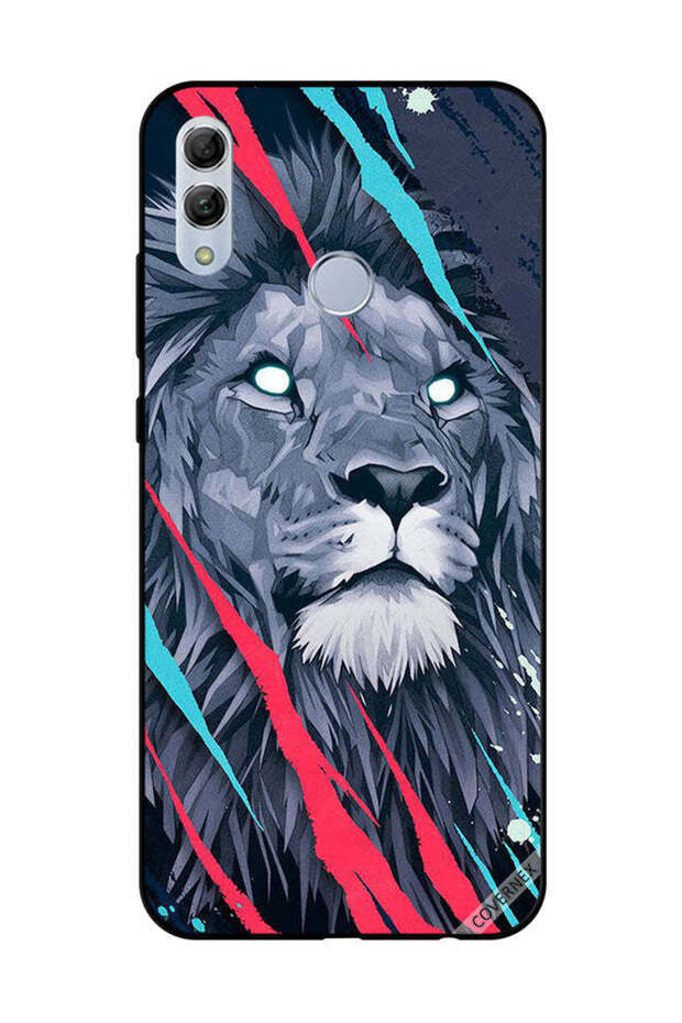 غطاء حماية لهاتف Honor 10 Lite برسومات الأسد الملك