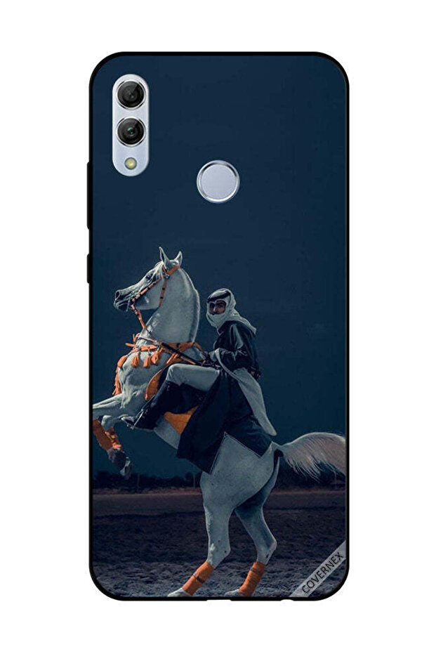 غطاء حماية لهاتف Honor 10 Lite - شاب على حصان