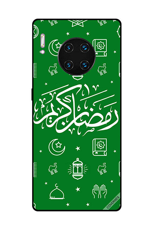 غطاء حماية لهاتف هواوي ميت 30 برو - رمضان كريم - أخضر