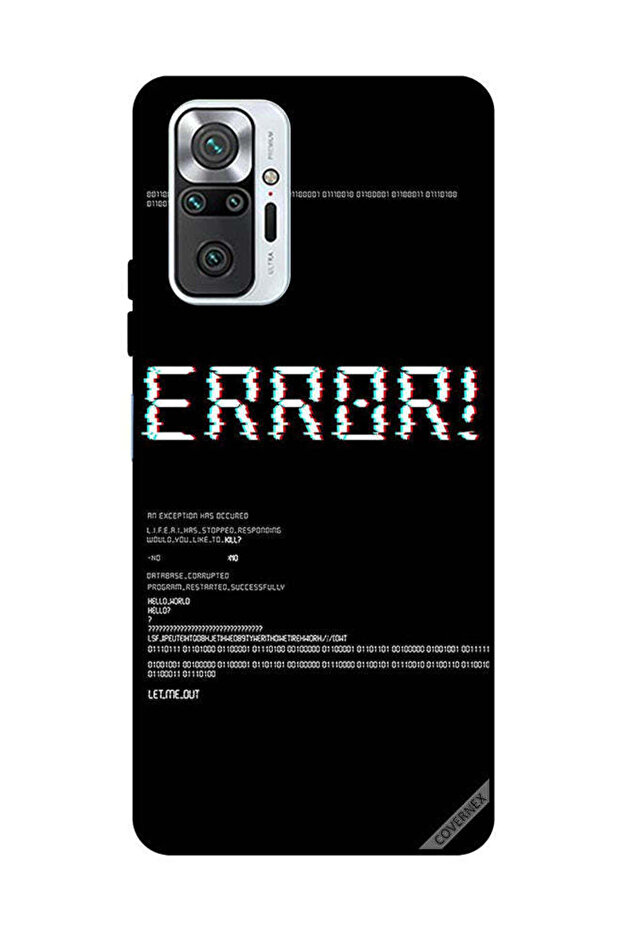 غطاء حماية لهاتف شاومي ريدمي نوت 10 برو 4G Error