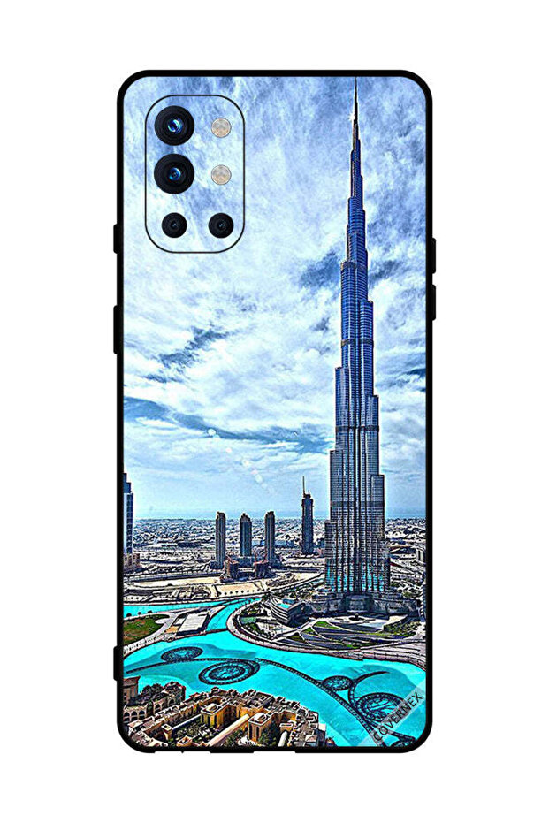 غطاء حماية لهاتف OnePlus 9R - برج خليفة - غيوم تلامس السحاب