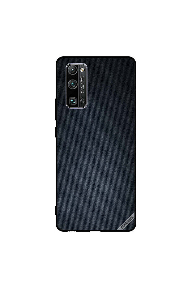 غطاء حماية لهاتف Honor 30 Pro+ بنقشة جينز سوداء
