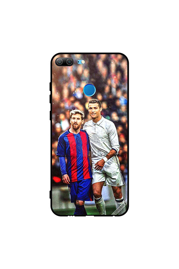 غطاء حماية لهاتف Honor 9 Lite ميسي ورونالدو