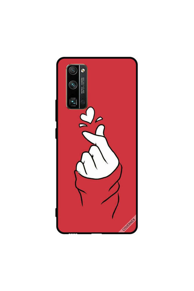 غطاء حماية لهاتف Honor 30 Pro Snap Love أحمر