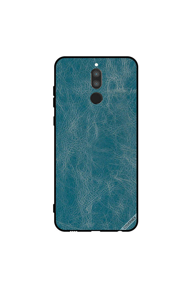 غطاء حماية لهاتف هواوي ميت 10 لايت بنقشة جلد أزرق - 1