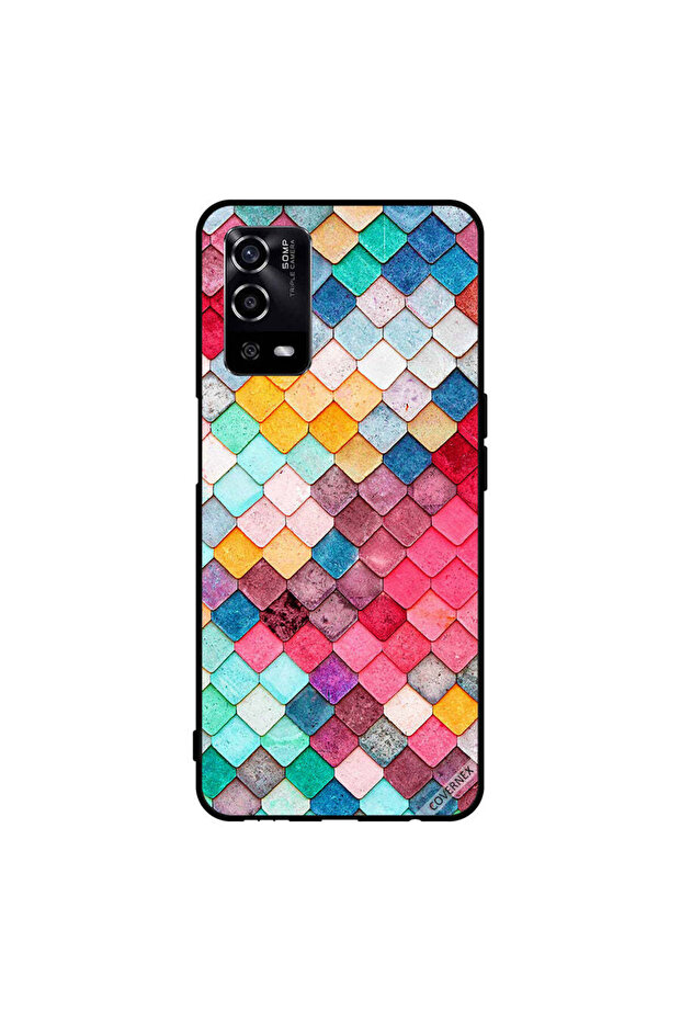 Protective Case Cover For Oppo A55/56 Diamond Square Shape Pattern