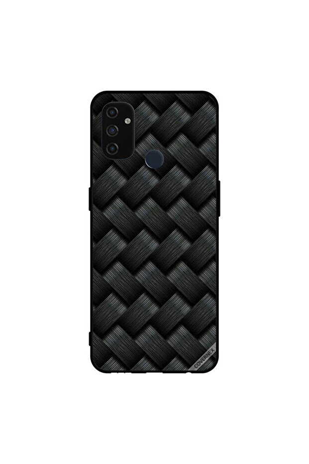 غطاء حماية لهاتف Oneplus Nord N100 بنمط خطوط سوداء