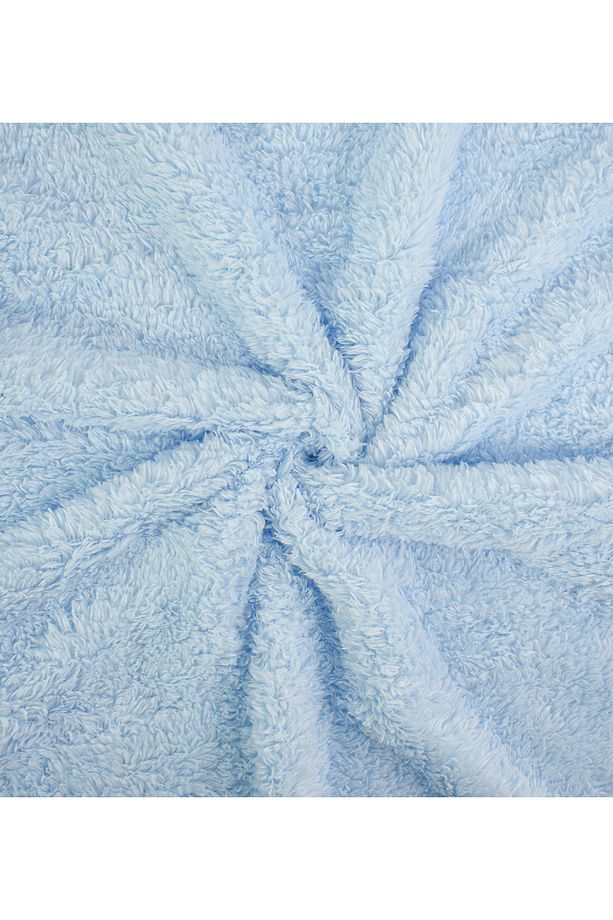 En 180 Çift En Çift Yüzlü Bebek Mavi Welsoft Peluş Kumaş - 1