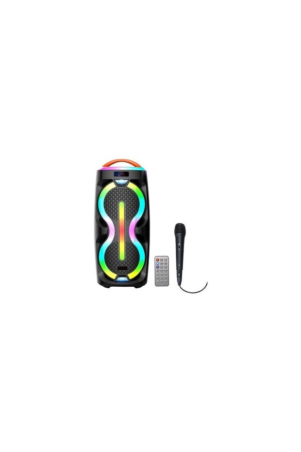 Rgb Işıklı Mikrofonlu Kumandalı Tws Bluetooth Hoparlör Speaker - 1