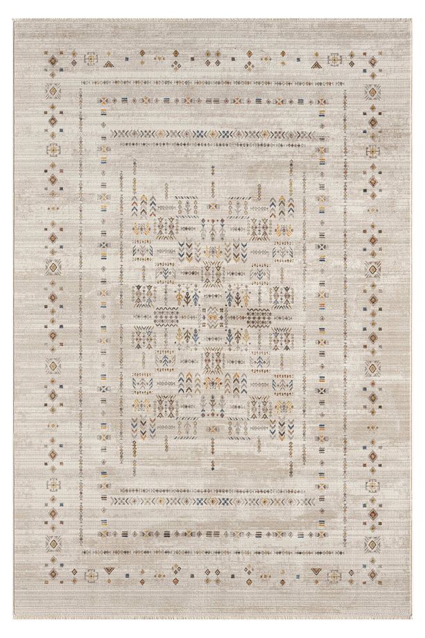 Anadolu 4005 Kemik Otantik Desenli Halı - Antialerjik, Pamuk Taban, 6 mm Hav Yüksekliği - 1