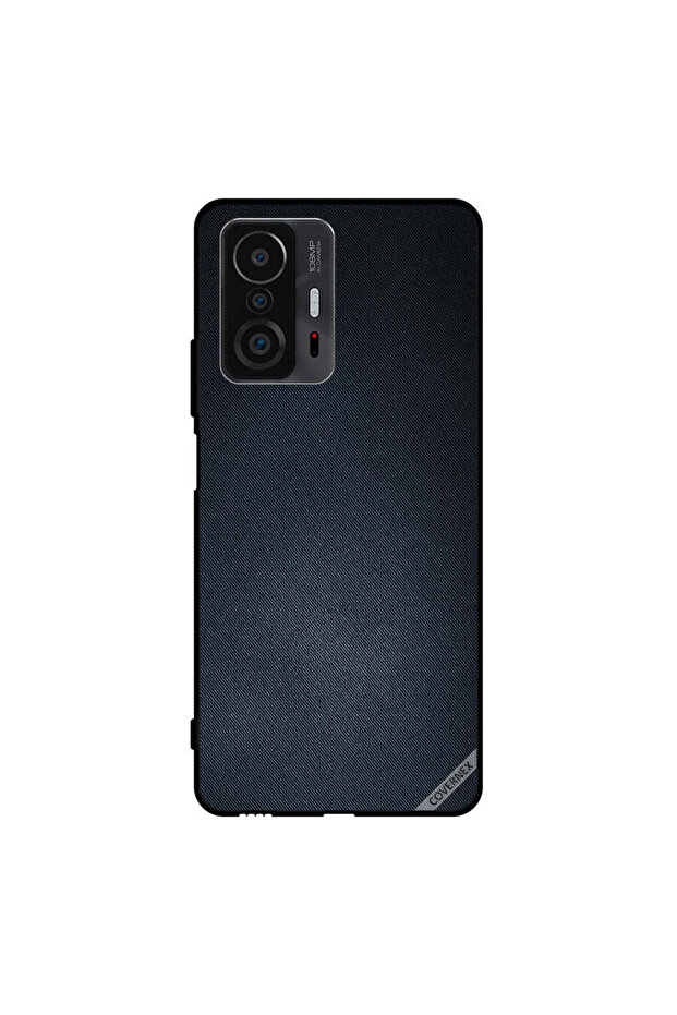 غطاء حماية لهاتف Xiaomi 11T Pro بنقشة جينز سوداء