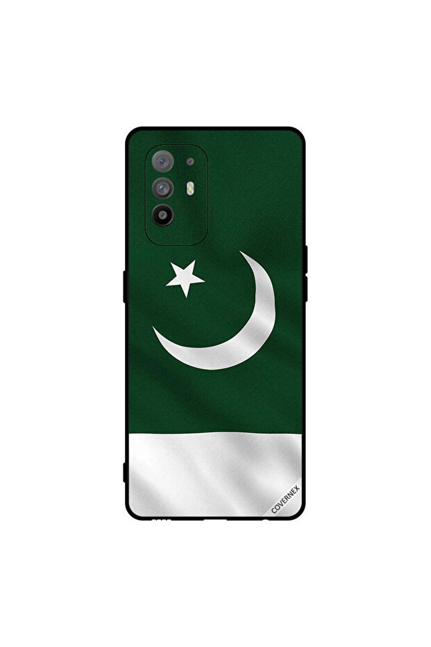 غطاء حماية لهاتف Oppo A95 علم باكستان عمودي